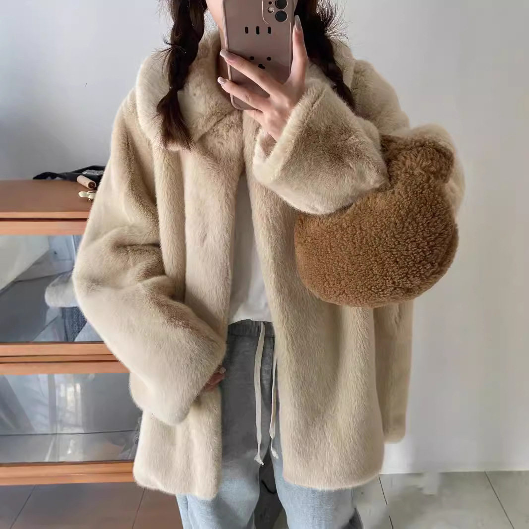 清仓小白熊宅女同款皮草