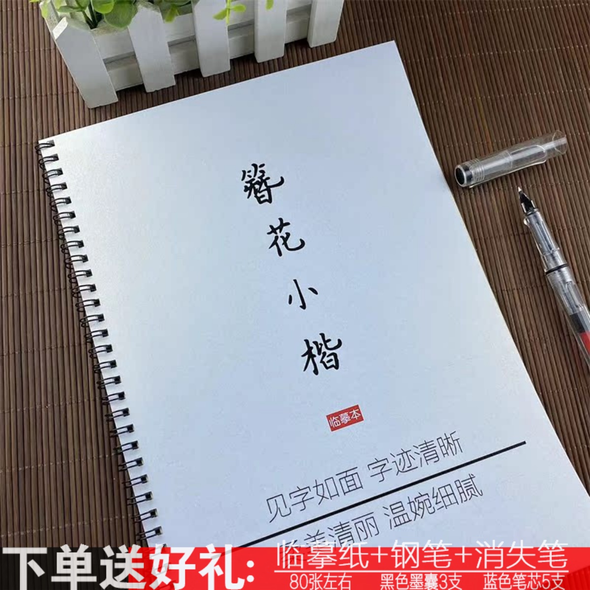 漂亮女生簪花小楷金句摘抄练字帖