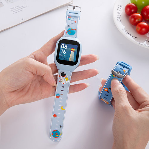 适用米兔儿童手表5C表带小米电话6C卡通图案表链4CU1小寻手表通用腕带男女孩腕带配件