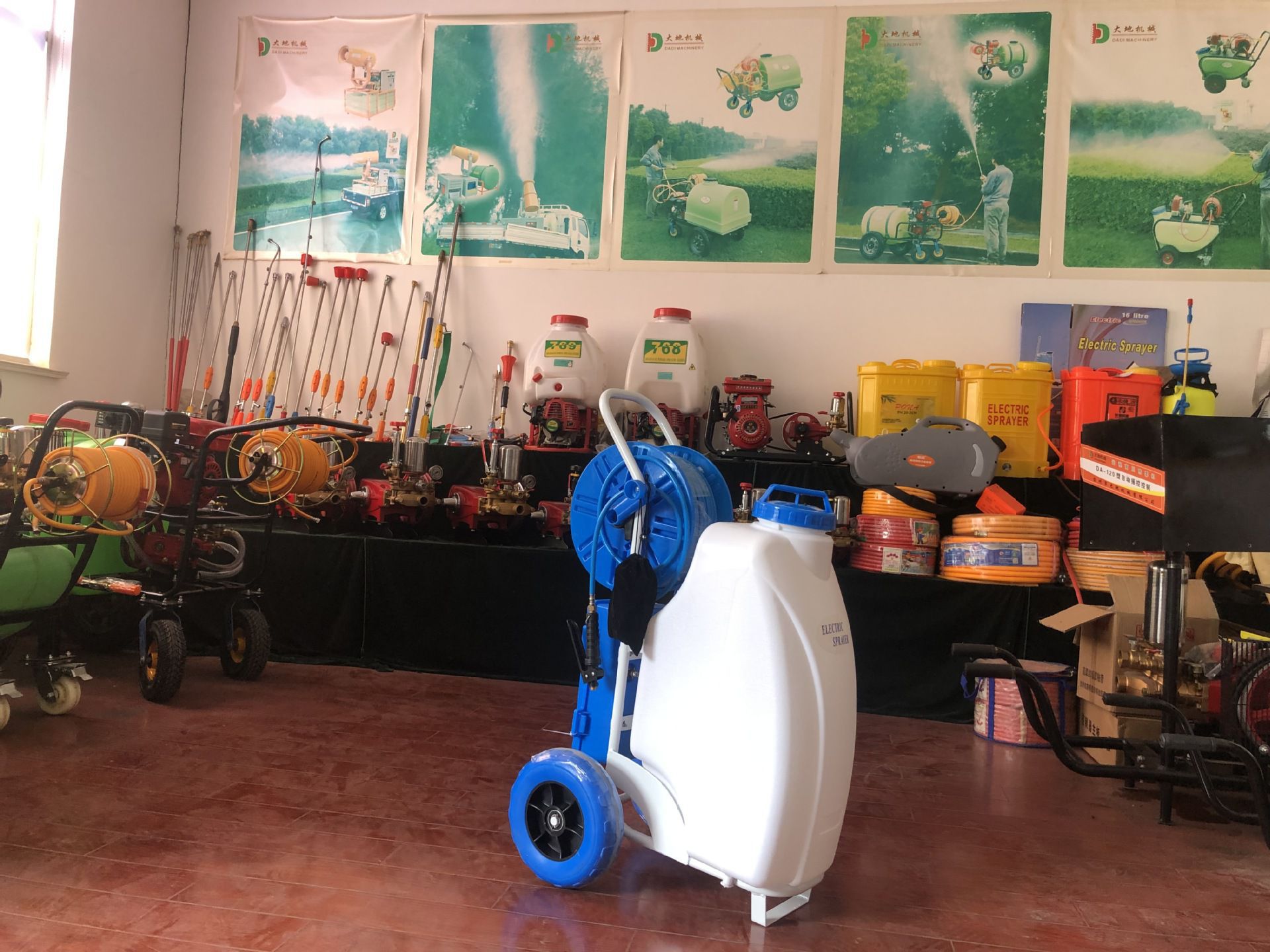 45L电动推车喷雾机农用打药机迷雾消毒机50米多喷头