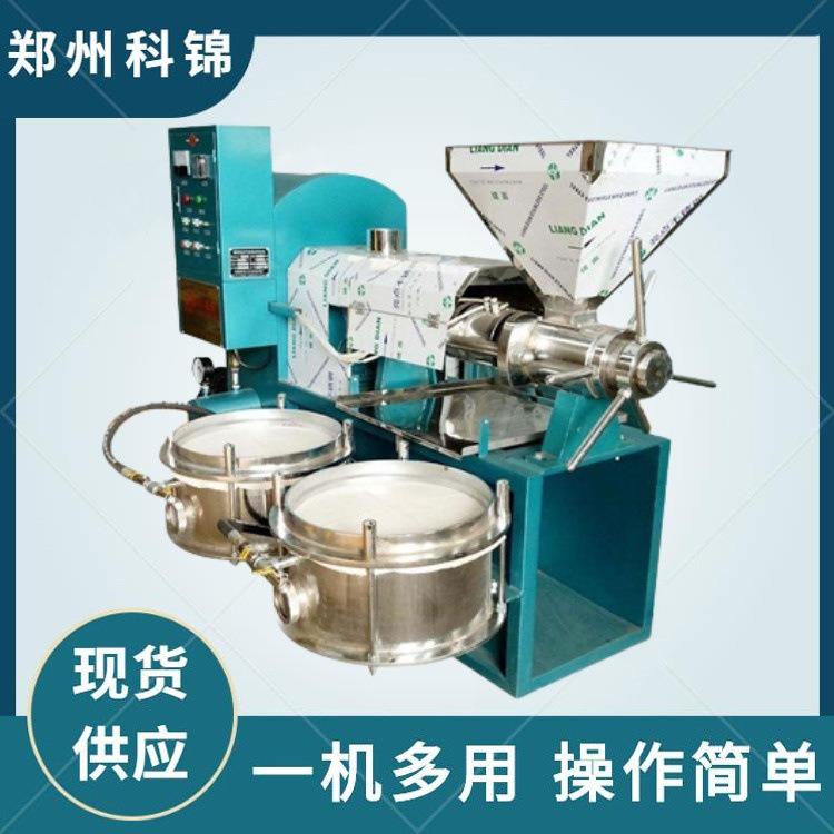 移动式鳄果亚麻籽榨油设备不锈钢螺旋炸油机农作物油料榨油机