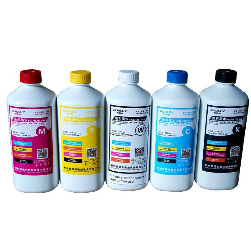 白墨烫画抖粉机专用涂料墨水 烫画机恤印花白墨彩墨