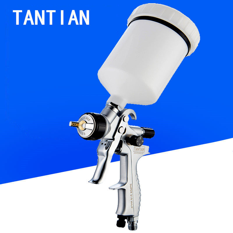 原装TANTIAN319上壶油漆喷枪坦田高雾化汽车钣金家具面漆喷漆枪,五金/工具,喷枪,淘宝优惠券,粉丝福利购,淘宝优惠卷