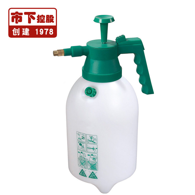市下2l园艺浇花浇水喷壶 手动气压塑料喷水壶 带气压阀手压喷雾器