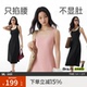 半练带胸垫连衣裙背心裙子新款 百搭黑色长裙吊带裙打底显瘦小黑裙