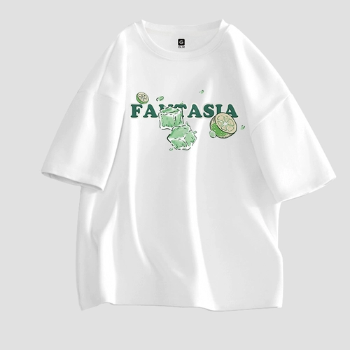 Хлопковая летняя трендовая футболка с коротким рукавом, подходит для подростков, в американском стиле, свободный крой