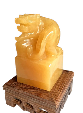 锦玉秀美玉石祝福新中式酒柜老虎