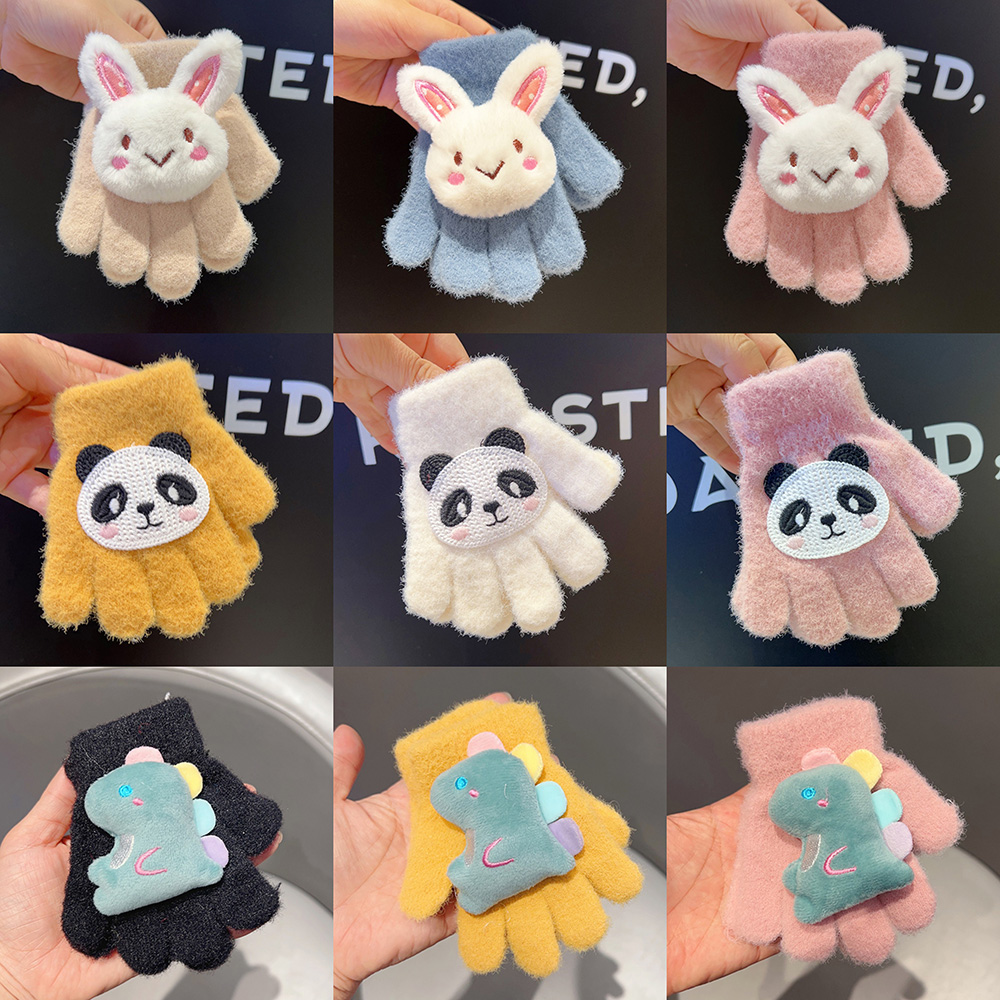 宝宝全包围分指手套冬季