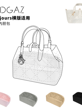 DGAZ全球品牌适用迪奥toujours横版绸缎内胆包纯白色48小时发