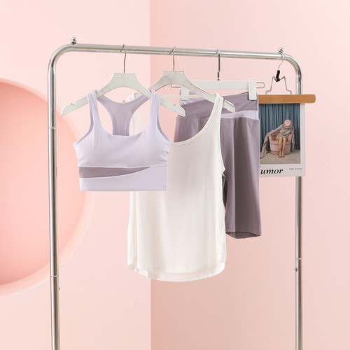 LULU夏季五分裤背心瑜伽服套装女