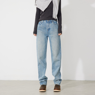 RUGOSAM「进口面料」暖冬新品丨高腰直筒原牛风格牛仔裤女