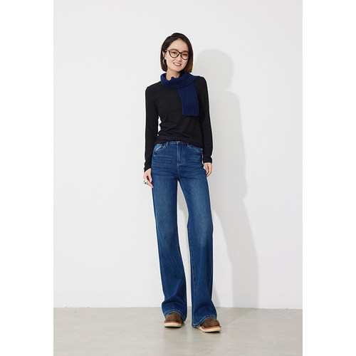 RUGOSAM微喇长裤高腰显瘦