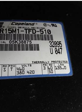 谷轮冷库空调压缩机QR15M1-TFD-550QR12M1-TFD-501QR11M1-TFD-551