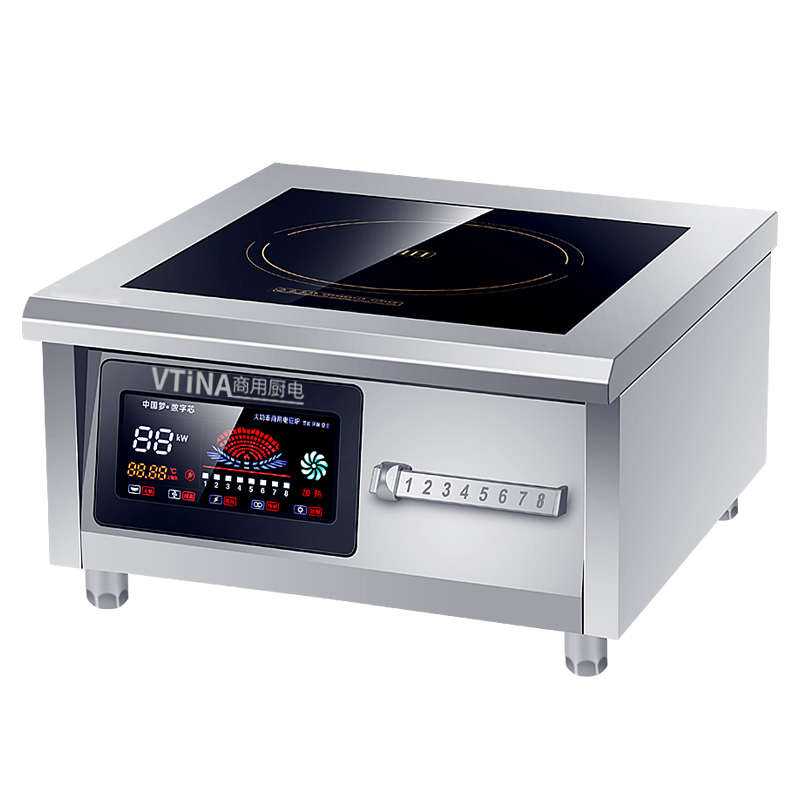 VTINA商用电磁炉6000W平面凹面大功率电炉灶饭店电灶台商业电磁灶