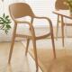 北欧塑料椅子家用餐桌椅加厚现代简约扶手靠背椅餐厅凳子商用餐r&