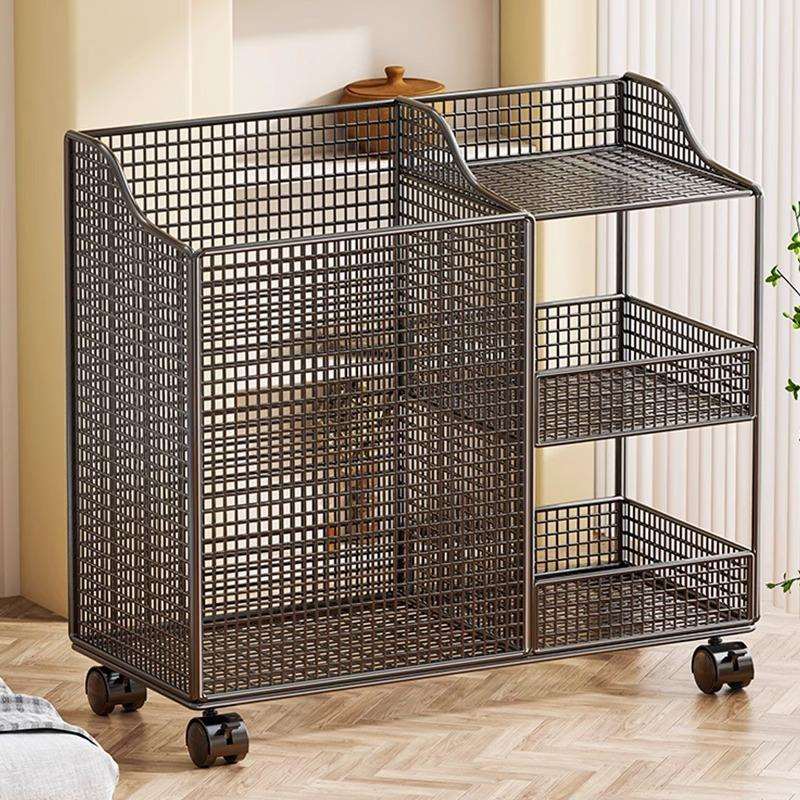 脏衣篓家用卫生间浴室脏衣服收纳筐带轮可移动脏衣篮大容量储物筐