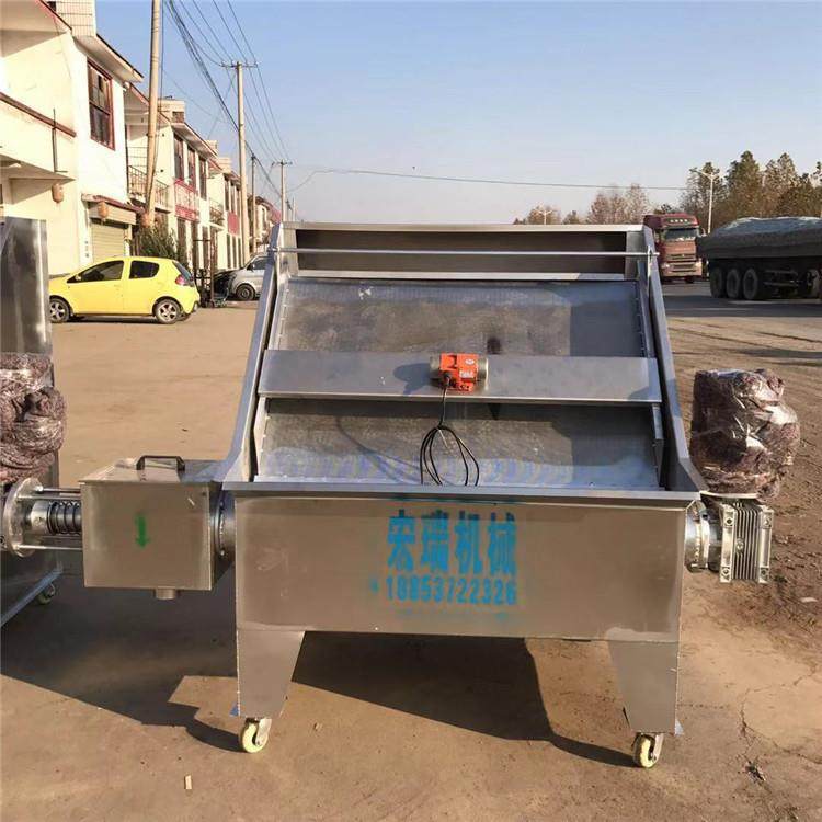 福建粪便固液分离机粪便处理品猪场干湿分离机斜筛式固液分离机