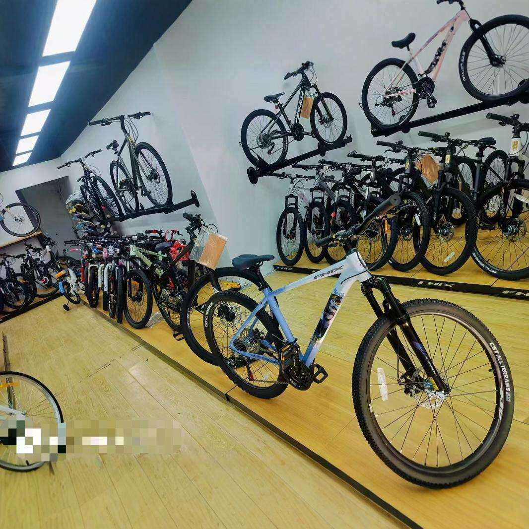 自行车展示台墙体展示架山地车展示台公路车儿童车展示台地台展台