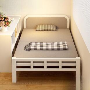 ~单人床家用折叠床出租房小床卧室加床一米二简易床成人米双人床