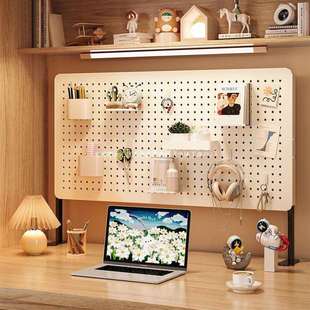 置物架宿舍书桌立式收纳隔板桌上免打孔谷子吧唧收纳架