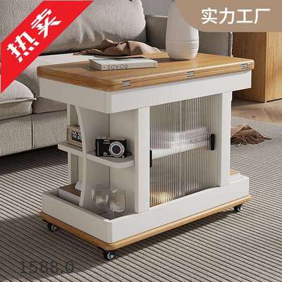 意式创意可移动小推车边几折叠茶几小户型家用简约客厅沙发边柜