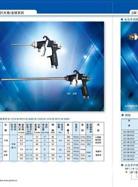 浦沅片角W101-1218喷漆枪内壁油漆喷枪0609手动长杆w0915片角喷枪