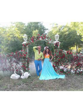 铁艺婚礼婚庆拱形门花架婚庆道具浪漫花门结婚幸福门摄影风景拱门