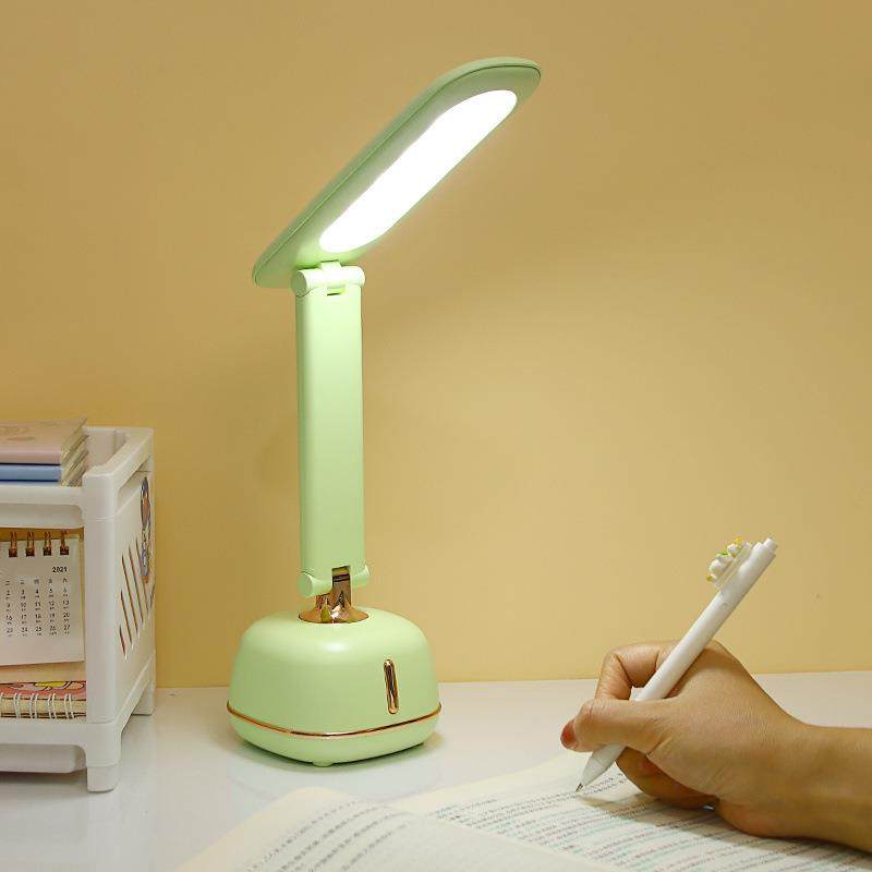 LED护眼台灯宿舍学生书桌USB充电插电儿童学习阅读卧室床头小夜灯
