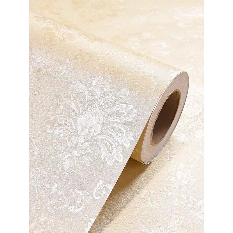 .米宽加厚自粘墙纸防潮立体墙贴卧室客厅防水自贴壁纸彩装膜工厂