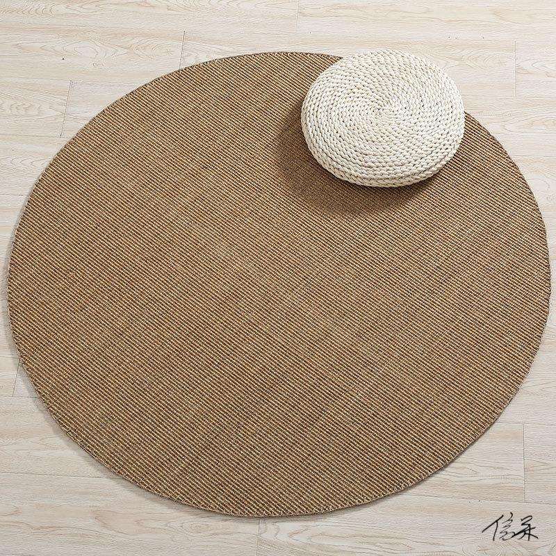 剑麻毯客厅茶几可定地垫垫子草编猫笼垫脚垫拍照加厚黄麻民宿门垫