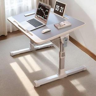 床上小书桌可升降电脑桌折叠学习桌学生宿舍懒人简易书桌家用飘窗