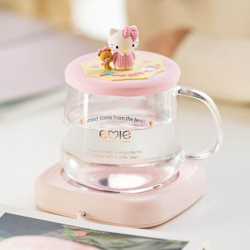 亿觅emie新品玉桂狗恒温保温家用暖杯垫办公室宿舍55加热杯垫套装