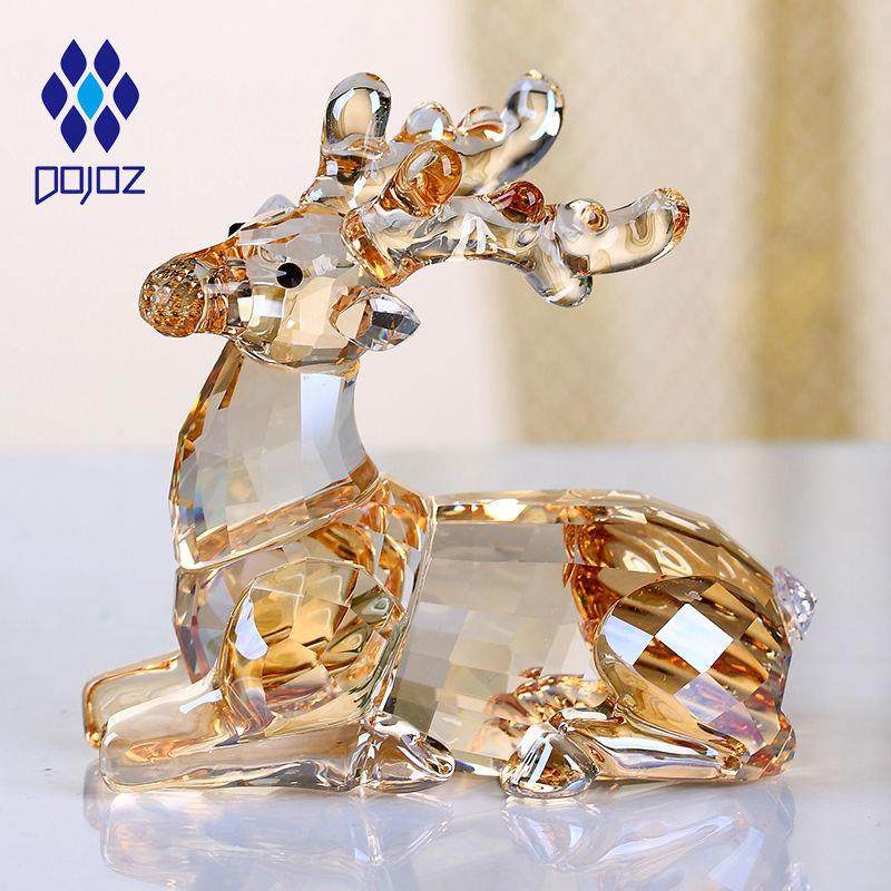 一路平安车载汽车摆件水晶鹿车用车上装饰用品车内饰品