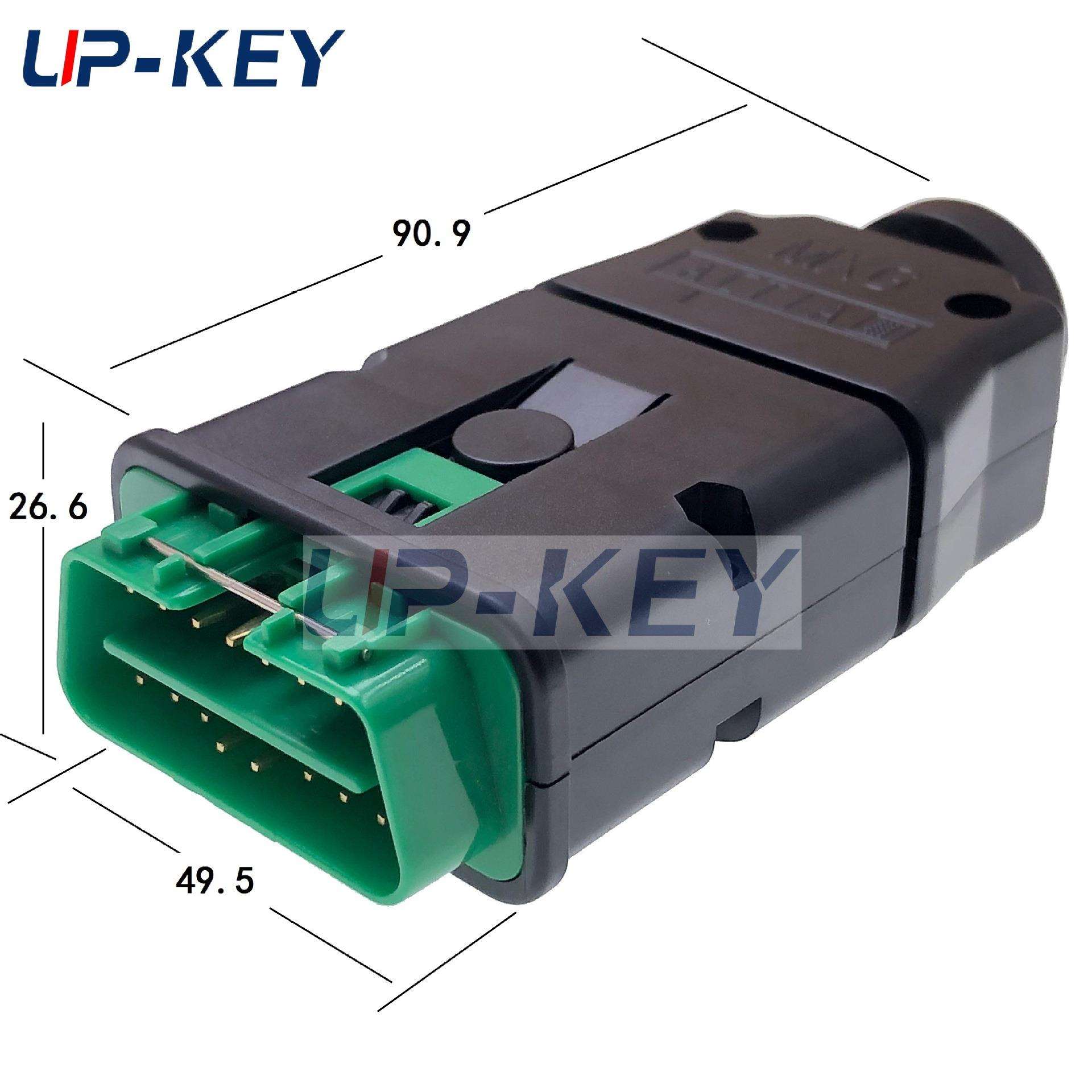 OBDII汽车诊断插头J1962车载连接器OBD2接头原车故障诊断测试头