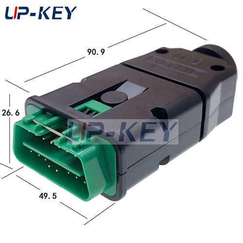 OBDII汽车诊断插头J1962车载连接器OBD2接头原车故障诊断测试头