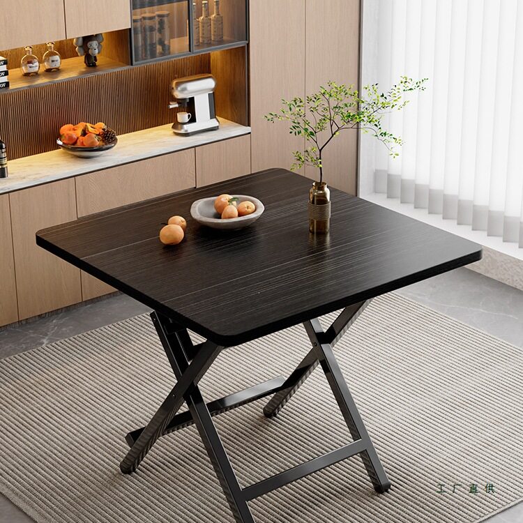可折叠餐桌家用饭桌小户型出租屋吃饭方桌户外摆摊折叠桌二人桌子