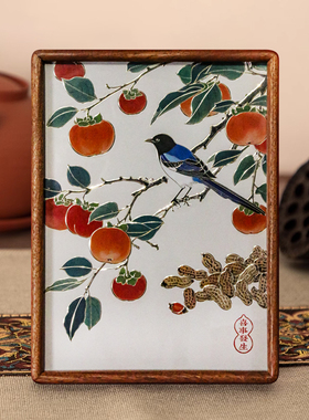 铜艺世家喜事发生铜雕画摆台