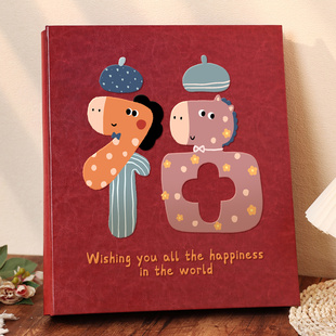 皮质相册本大容量纪念册影集家庭儿童成长照片书相簿拍立得收纳册