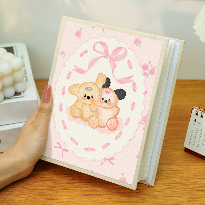 瑞舞插页麂皮绒+水晶封面相册