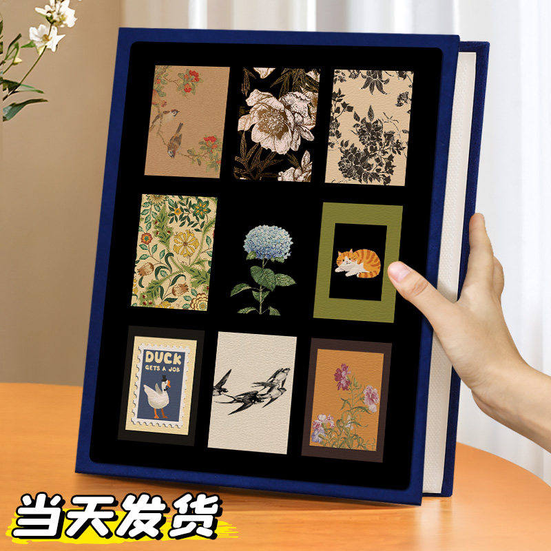 复古小相册本大容量纪念册插页5寸6寸7照片收纳3寸4情侣家庭影集