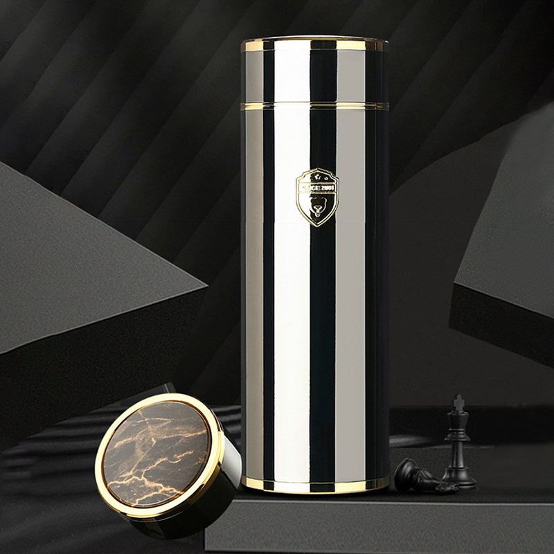 华象金力316不锈钢高档轻奢保温杯男女士水杯泡茶杯商务送礼品杯