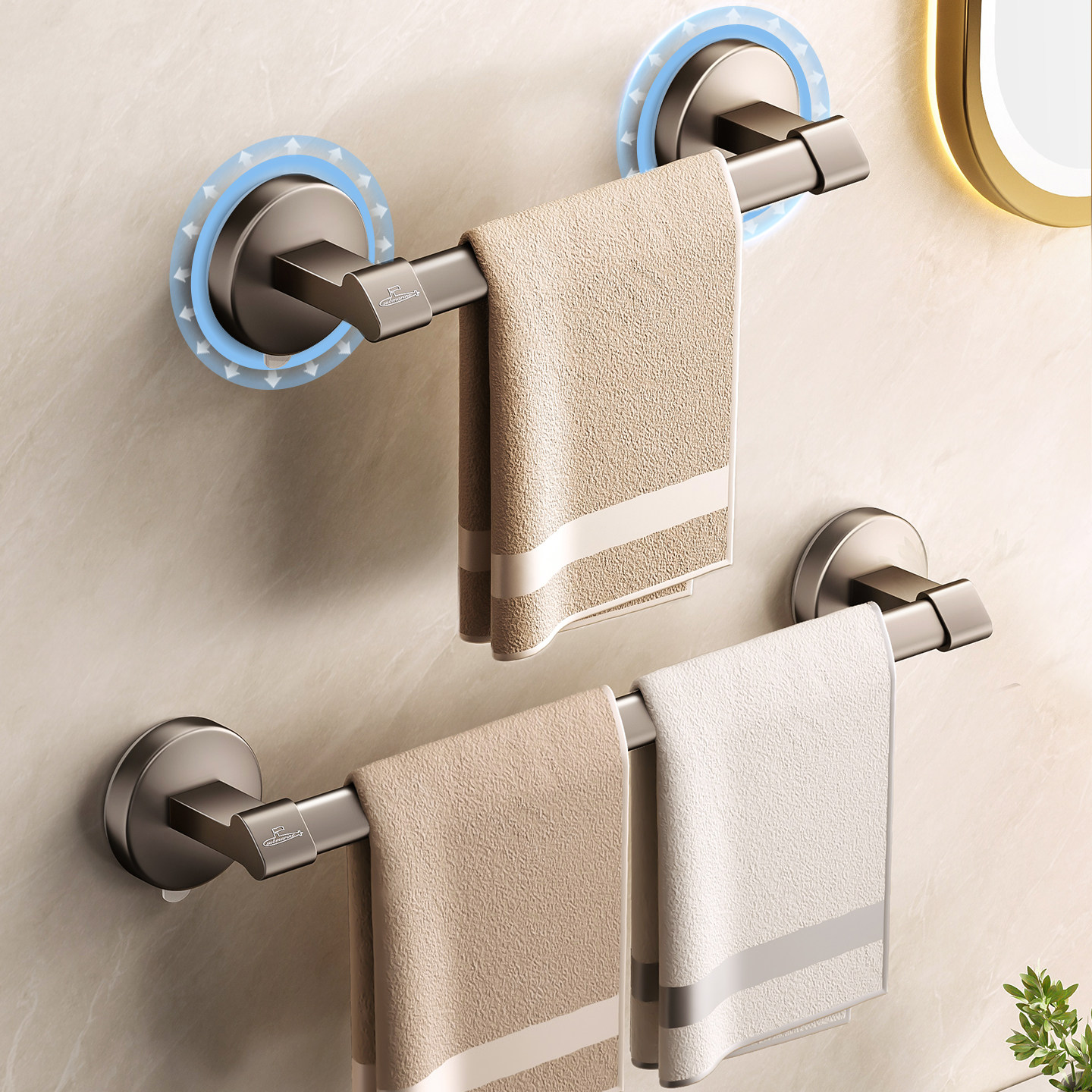 潜水艇卫生间毛巾挂杆强力吸盘式毛巾架浴室单杆免钉卫生间毛巾杆,家装主材,毛巾杆/毛巾挂,淘宝优惠券,粉丝福利购,淘宝优惠卷