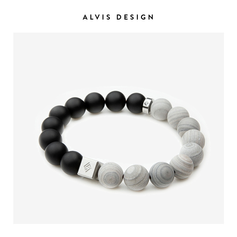 「ALVIS」黑玛瑙复古简约风手串