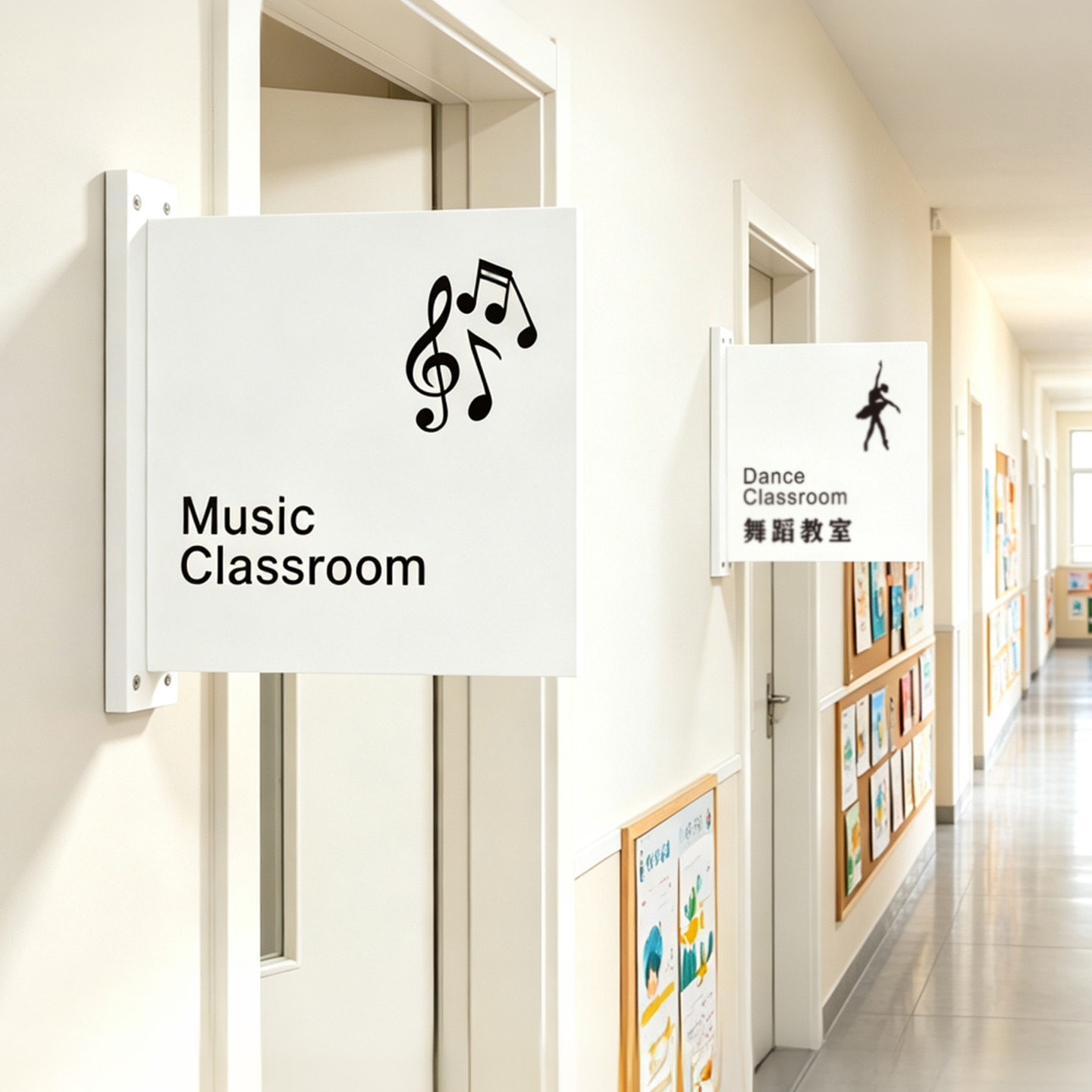 简奢培训机构可更换教室门牌订做