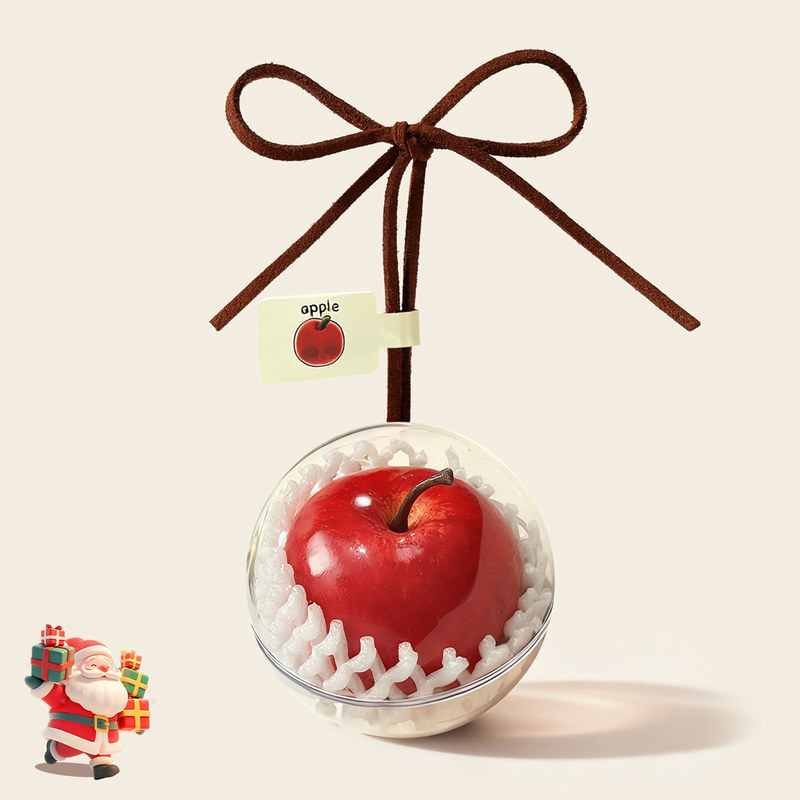 圣诞原创平安喜乐红苹果包包挂饰