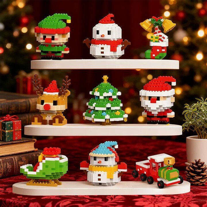 卡通人仔拼装积木玩具益智解压