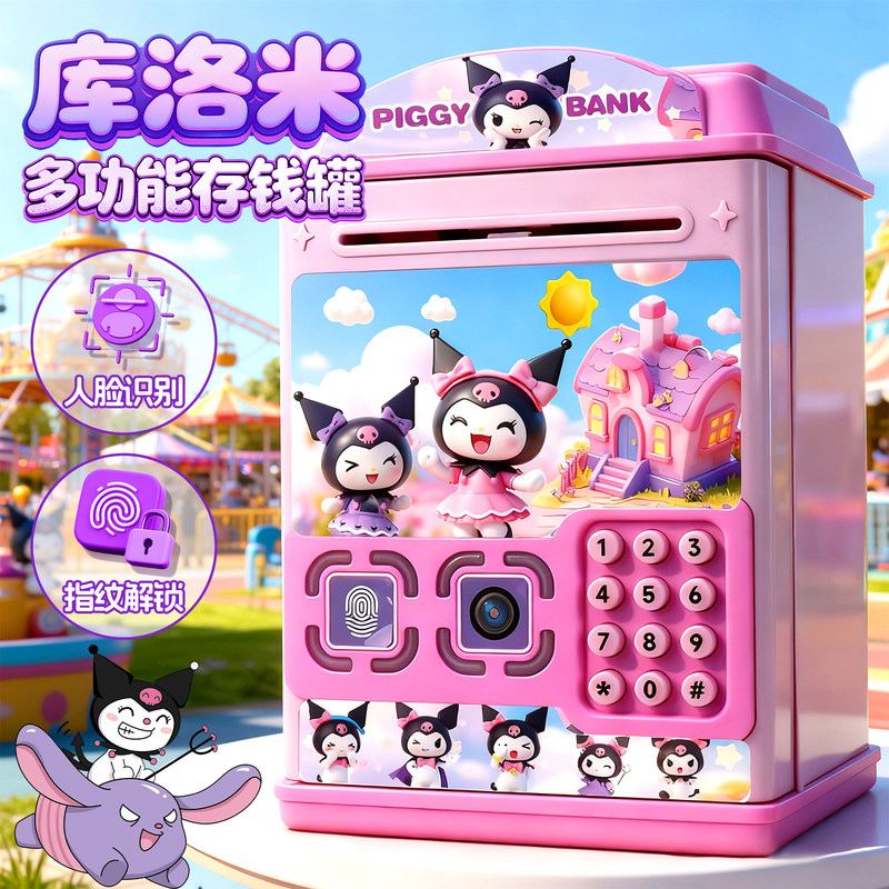 【优质材料指纹人脸识别】存钱罐