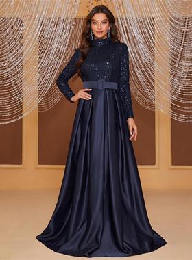 Evening Dress Prom Gown Sequined Evening Gowns Robe De