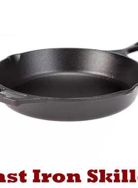 Cast Iron Skillet Frying Pan Use in the Oven on Stove Grill