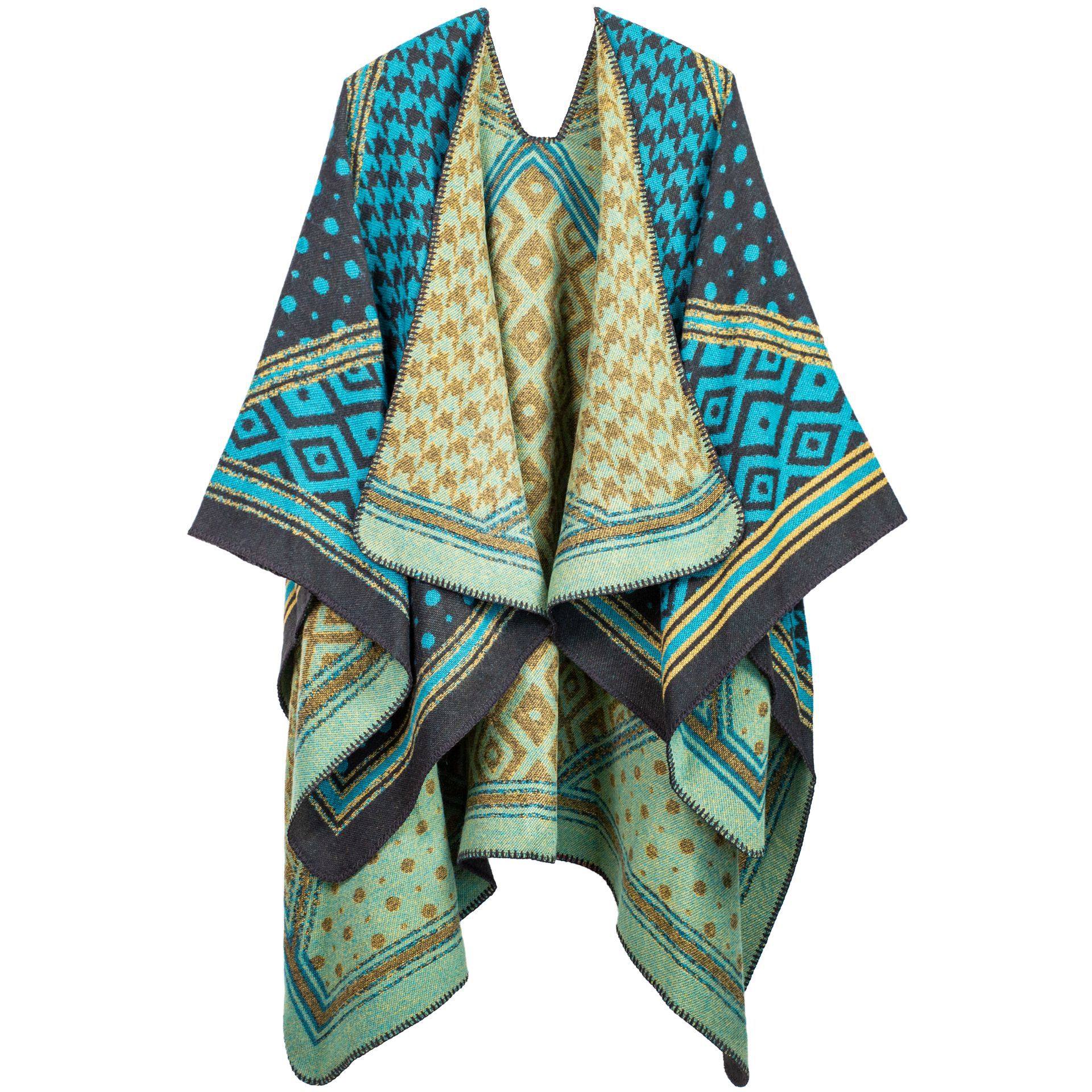 Men's and women's travel air conditioning shawl cloak